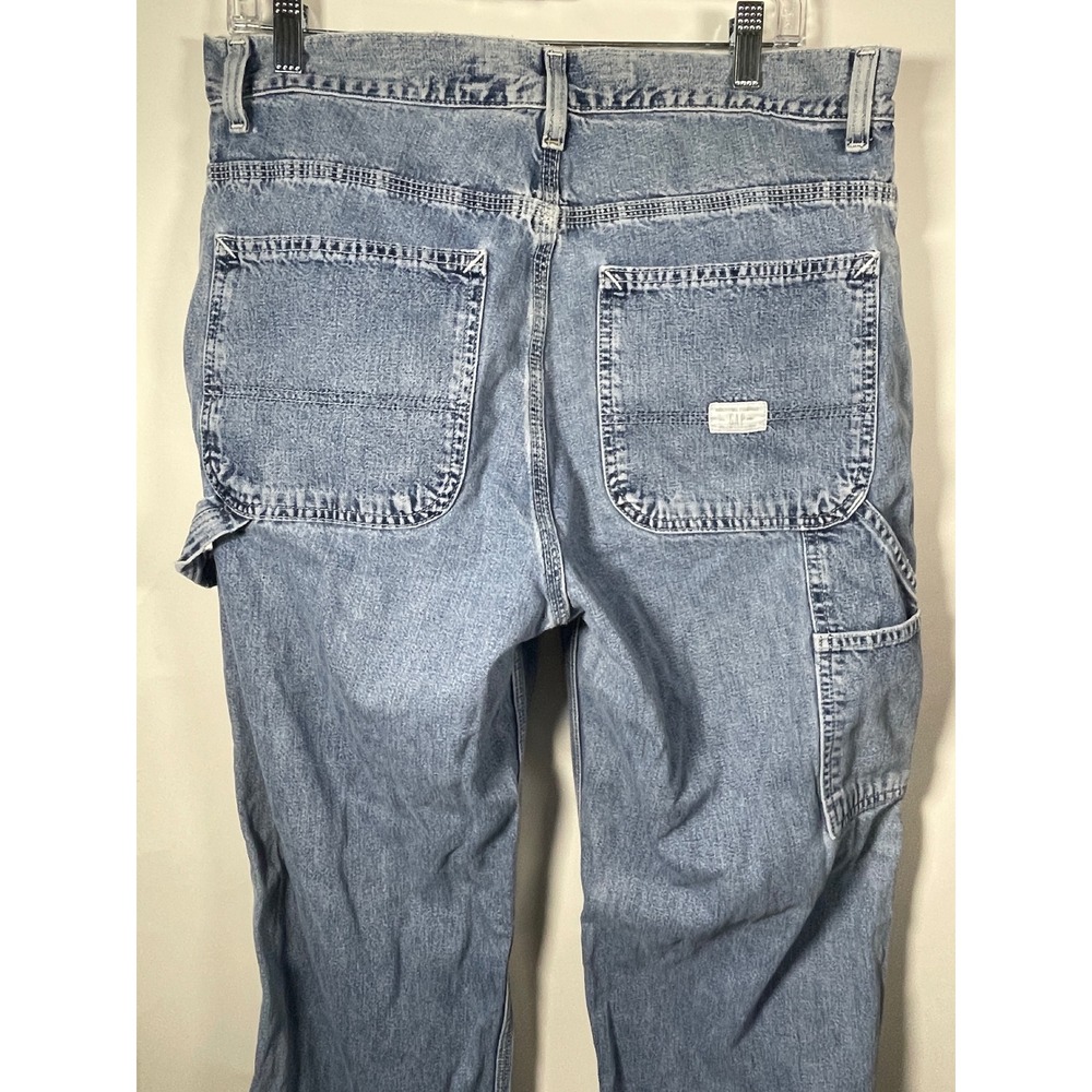 Carpenter Men's‎ 33 Denim Jeans Workwear Carpenter Pants Light Wash
